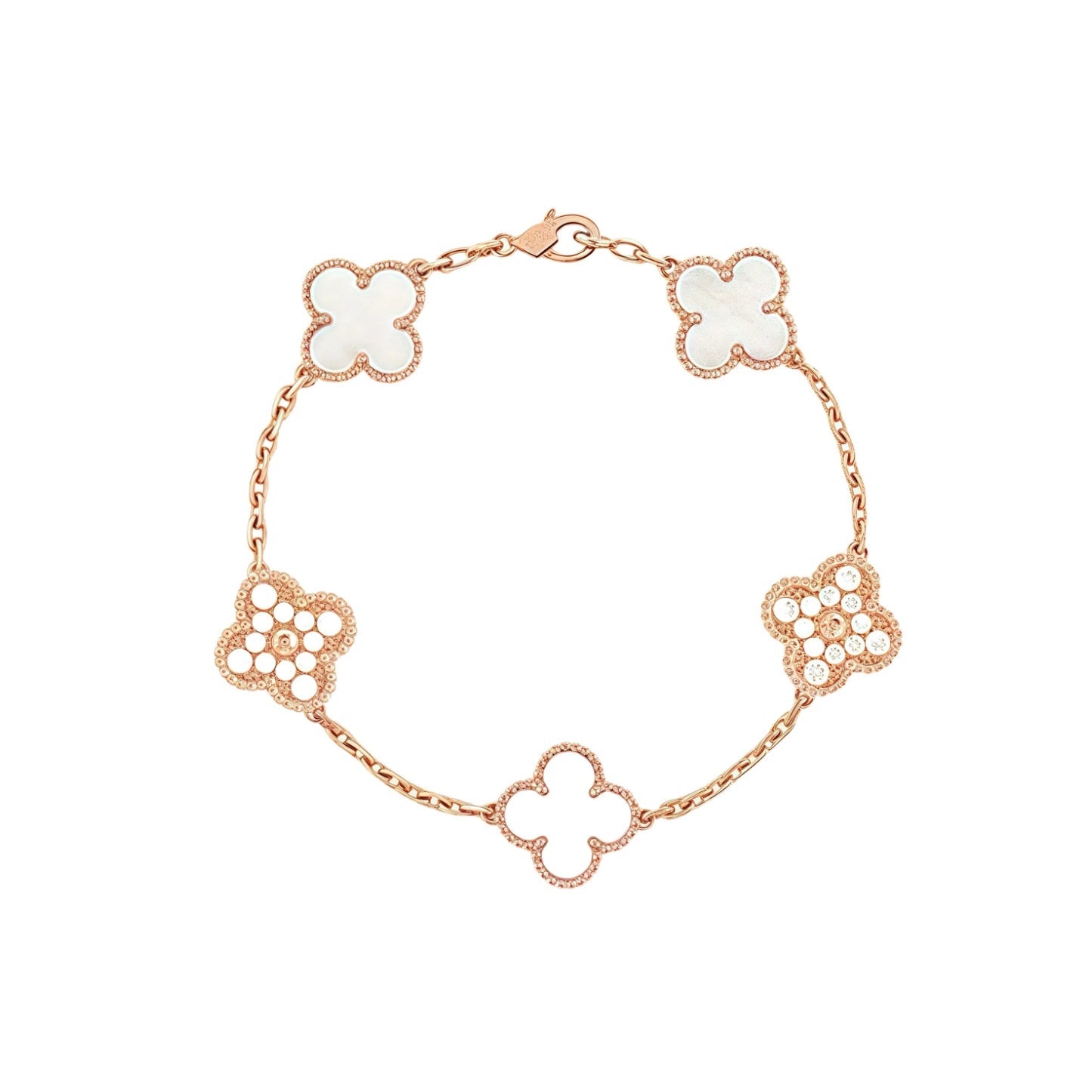 Flower Bracelet With Diamond